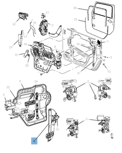 Alzacristallo anteriore per Jeep Wrangler
