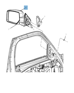 Specchietto retrovisore esterno per Jeep Cherokee