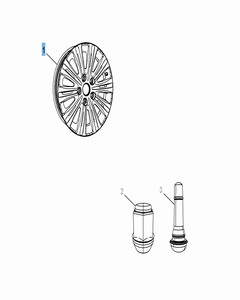 Cerchio in lega 6.5 x 17'' per Lancia Voyager