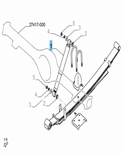Ammortizzatore posteriore per Fiat e Fiat Professional