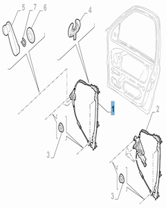 Alzacristallo sinistro per Fiat Professional Strada