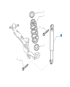 Ammortizzatore posteriore per Fiat e Fiat Professional