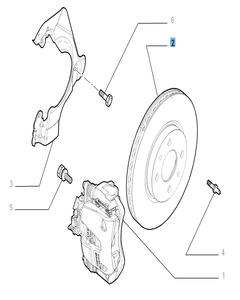 Disco freno anteriore per Abarth 500