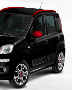CALOTTE SPECCHI IN ROSSO OPACO PER FIAT PANDA