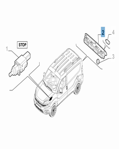 Fanale posteriore terzo stop per Fiat e Fiat Professional