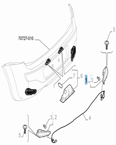 Fanale retromarcia per Fiat e Fiat Professional