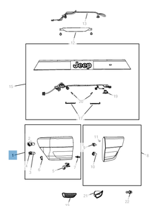 Fanale posteriore per Jeep Grand Cherokee