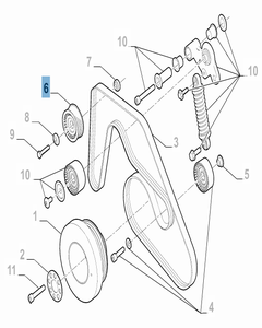 Tendicinghia fisso per Alfa Romeo Giulia