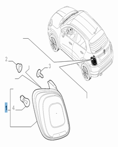 Fanale posteriore destro fisso per Fiat 500X