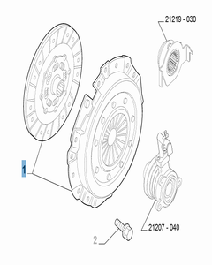 Kit frizione (disco e spingidisco) per Fiat e Fiat Professional