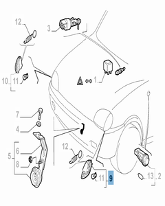 Faro anteriore sinistro per Fiat e Fiat Professional