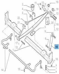 Ammortizzatore posteriore per Fiat e Fiat Professional