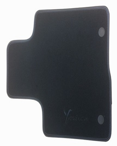 TAPPETINI IN MOQUETTE PREMIUM per lancia Ypsilon con impunture e ricamo logo ''Ypsilon'' nero