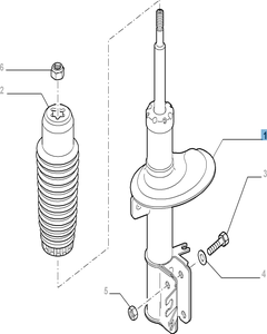Ammortizzatore posteriore per Fiat e Fiat Professional