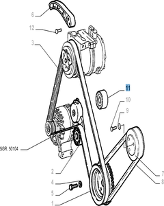 Tendicinghia fisso per Fiat e Fiat Professional