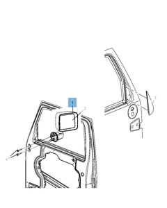 Specchietto retrovisore esterno per Jeep Wrangler