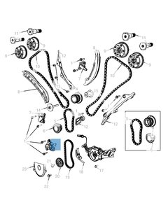 Tendicinghia regolabile