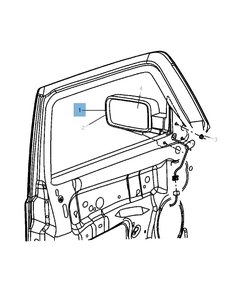Specchietto retrovisore esterno elettrico per Jeep Commander