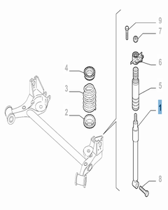 Ammortizzatore posteriore per Fiat e Fiat Professional