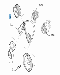 Tendicinghia fisso per Alfa Romeo