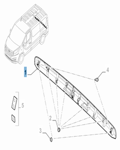 Luce targa per Fiat Professional Talento