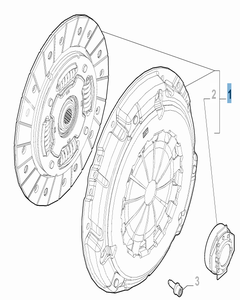 Kit frizione (disco, spingidisco e cuscinetto reggispinta) per Fiat e Fiat Professional