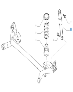 Ammortizzatore posteriore per Fiat 500