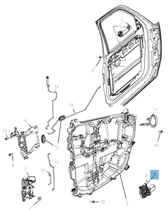 Alzacristallo completo di 6 piedini per Jeep Cherokee