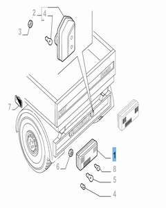 Fanale posteriore sinistro per Fiat Professional Ducato