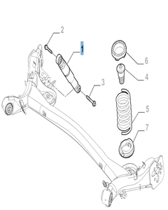 Ammortizzatore posteriore per Fiat e Fiat Professional