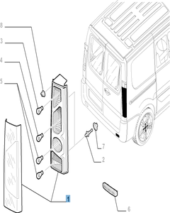 Fanale posteriore destro per Fiat Professional Scudo