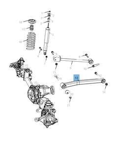 Braccio oscillante per sospensione inferiore per Jeep Wrangler