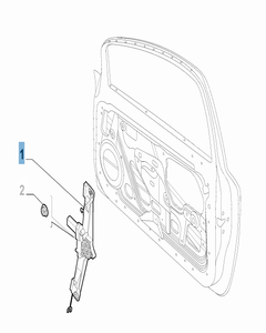 Alzacristallo anteriore sinistro per Fiat e Fiat Professional