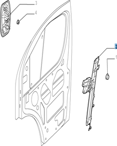 Alzacristallo elettrico anteriore destro per Fiat Professional Ducato