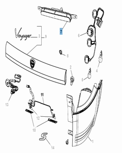 Fanale posteriore per Lancia Voyager