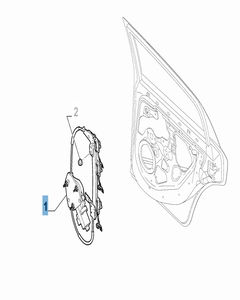 Alzacristallo posteriore sinistro per Fiat Linea