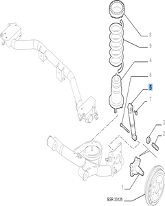 Ammortizzatore posteriore per Fiat e Fiat Professional