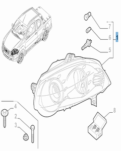 Faro anteriore destro per Fiat Professional Strada