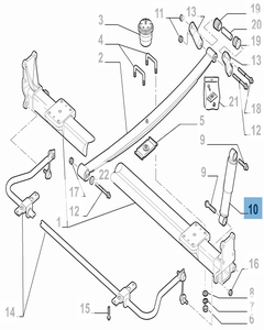 Ammortizzatore posteriore per Fiat Professional Ducato