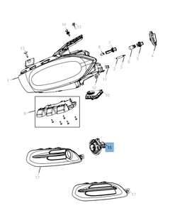 Fendinebbia per Jeep Compass/Patriot