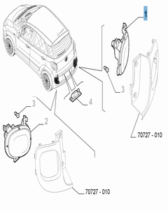 Fanale retromarcia per Fiat e Fiat Professional