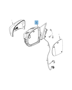 Specchietto retrovisore esterno per Jeep Compass