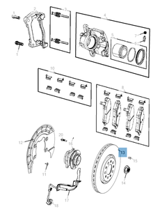 Disco freno anteriore per JEEP Cherokee