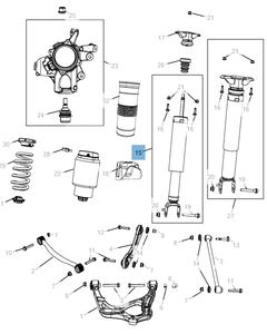 Ammortizzatore completo di molla per Grand Cherokee