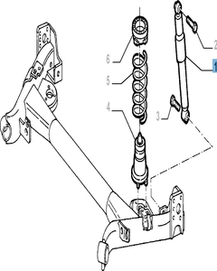 Ammortizzatore posteriore per Fiat e Fiat Professional