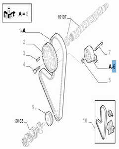 Tendicinghia fisso per Fiat e Fiat Professional