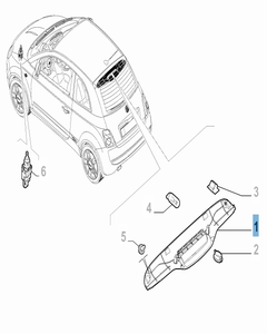 Fanale posteriore per Fiat 500