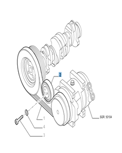 Tendicinghia fisso per Fiat Professional Ducato