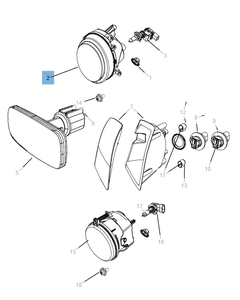 Faro anteriore per Jeep Compass/Patriot