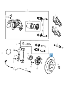 Disco freno posteriore per Durango & Grand Cherokee